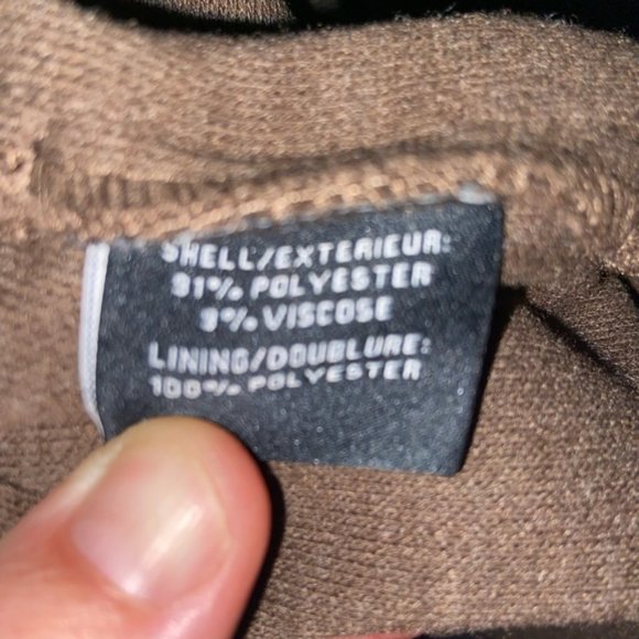 7 For All Mankind Cognac Brown Pea Coat, Sz. M, NWT, $325 MSRP - Picture 9 of 9